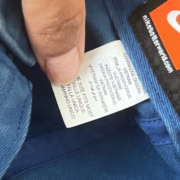 Nike FC Barcelona Soccer Hat 100% Cotton Legacy 91 Blue + Red Adjustable - Picture 5 of 5